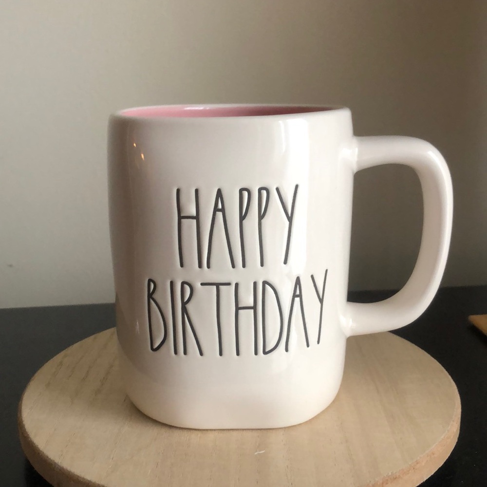 Rae Dunn HAPPY BIRTHDAY Coffee Mug